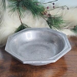 Wilton Octagonal Pewter Bowl